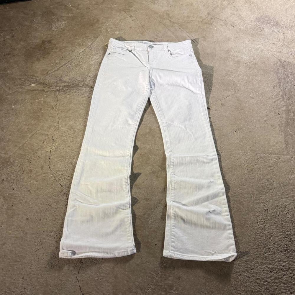 Y2K KUT White Flare Jeans